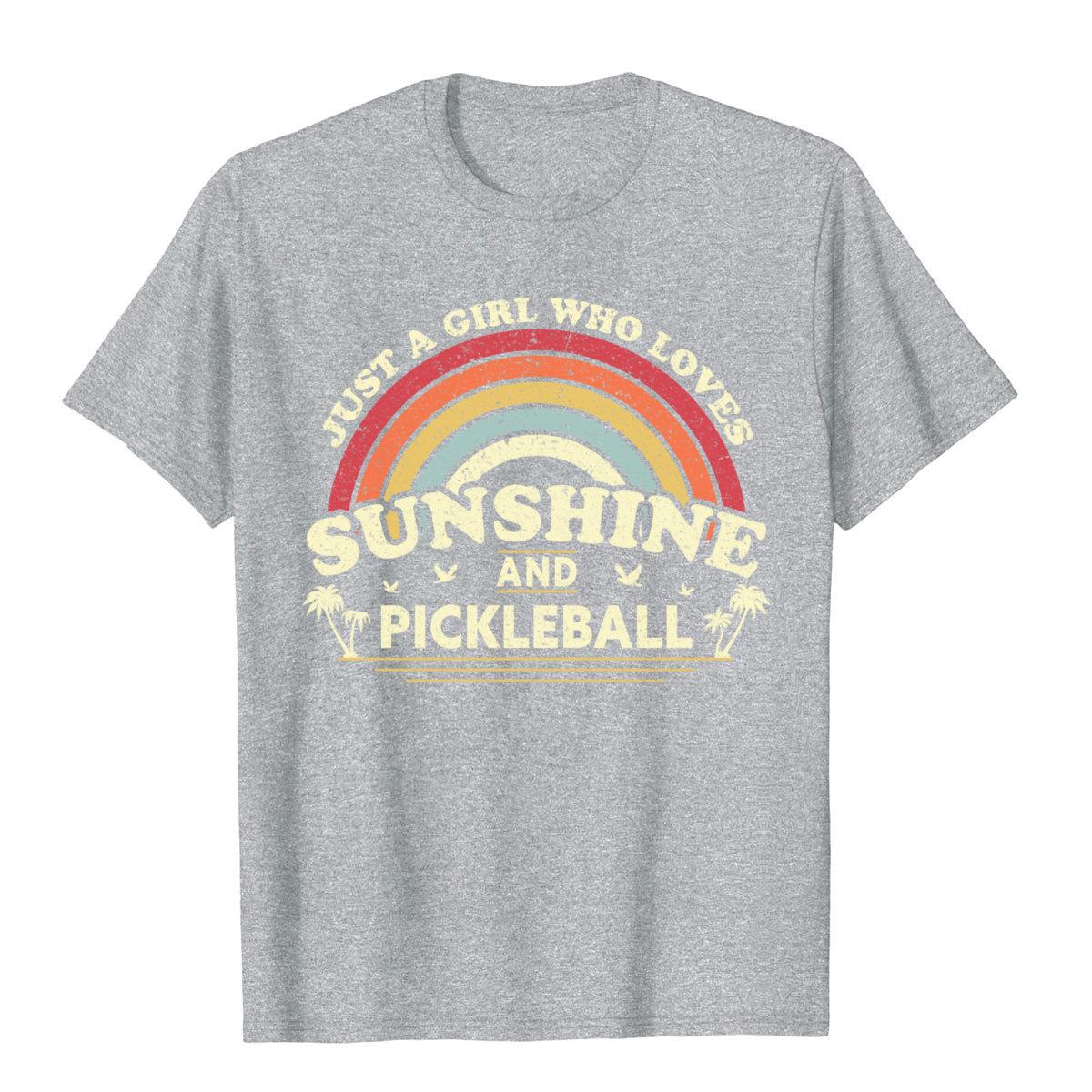 Just A Girl Who Loves Sunshine and Pickleball T-Shirt