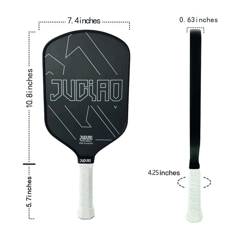JUCIAO Carbon Fiber Logo Pickleball Paddle