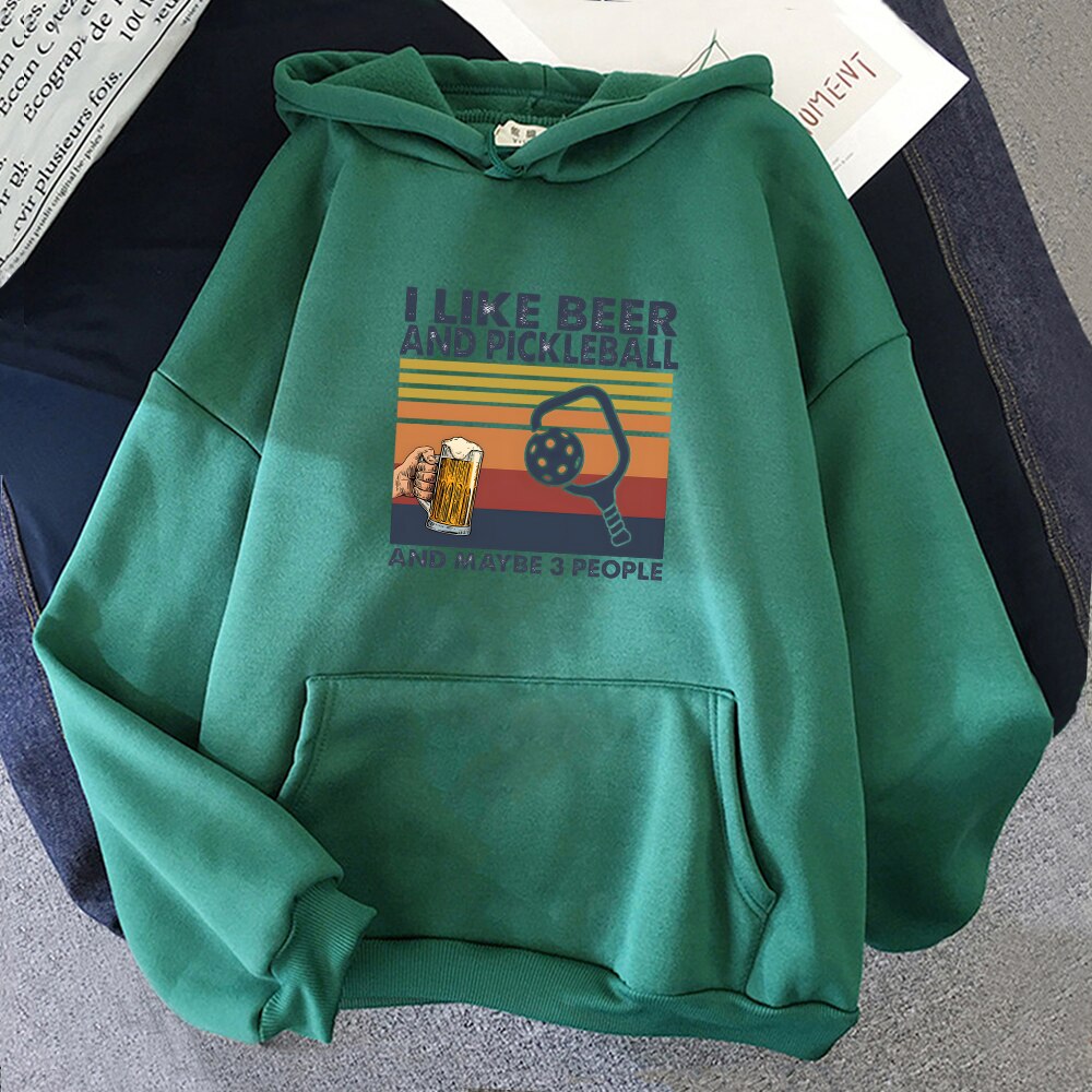 Beer and Pickleball Hoodie