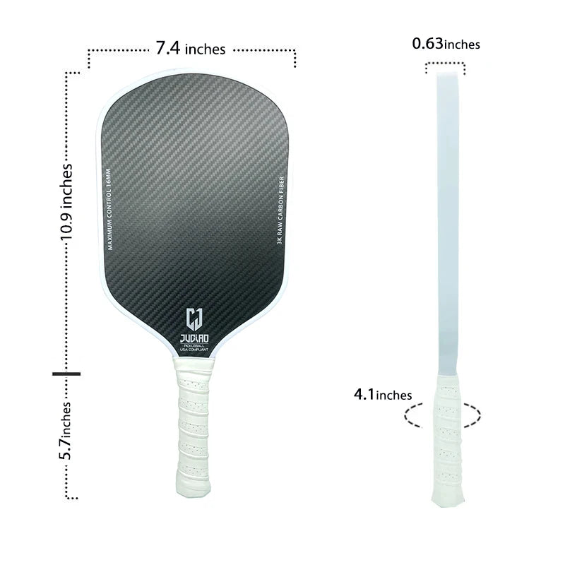 Juciao Raw Carbon Fiber Pickleball Paddle