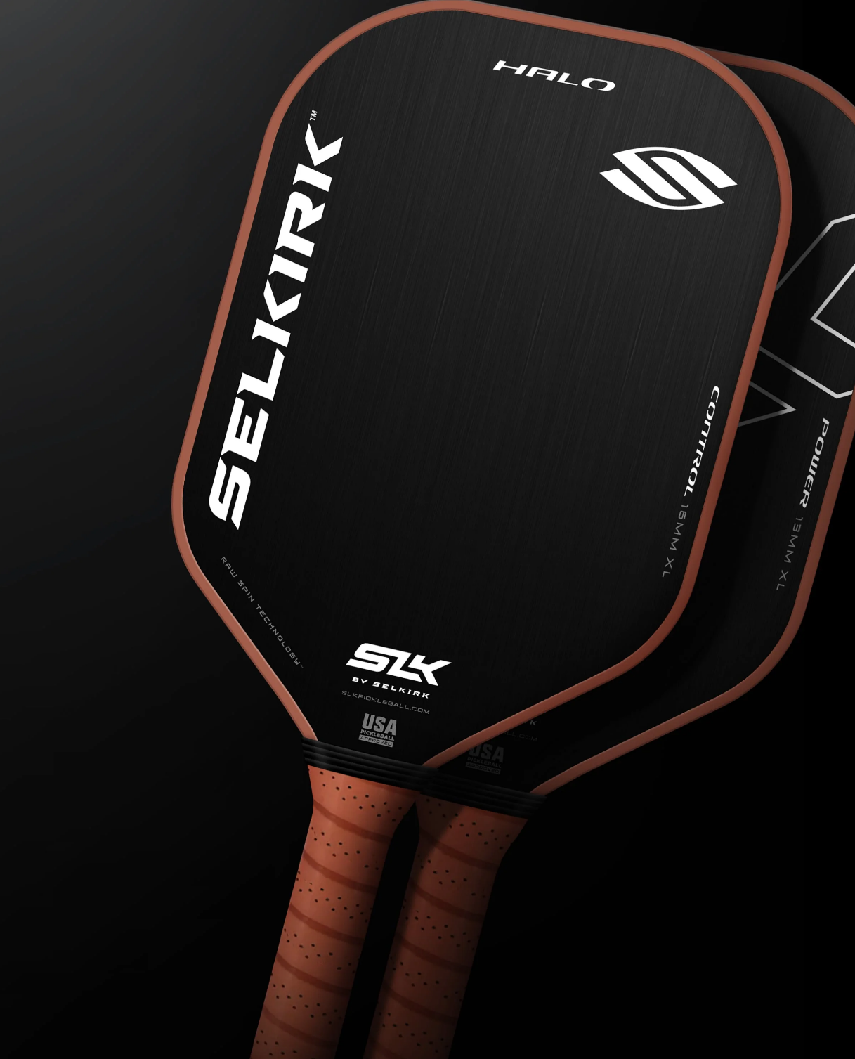 SLK Control XL Power MAX Pickleball Paddle Raw Carbon Fiber Pickleball Paddle with a -Core Power Polymer Core |The Pickleball