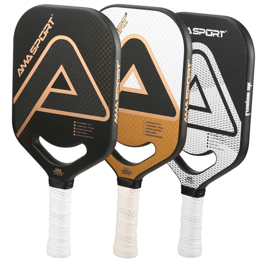 High-quality pickleball paddles designed for optimal performance and control. Choose from a variety of styles, materials, and weights to suit your playing style. Elevate your pickleball game with our top-notch paddle selection. Shop now at Platinum Pickleball!