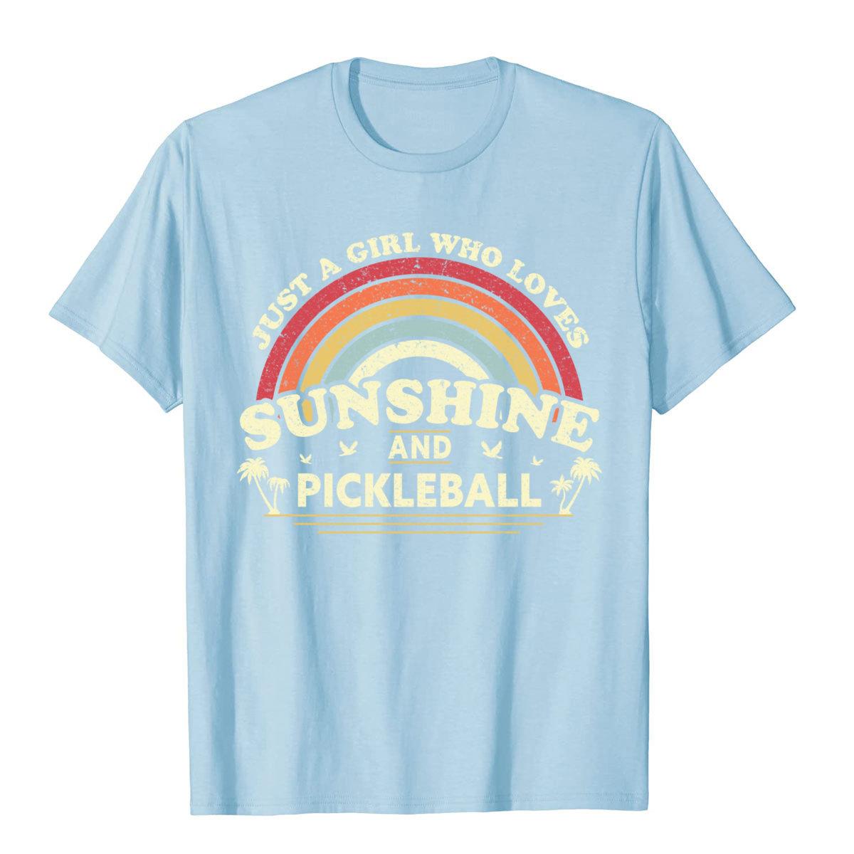 Girl who loves pickleball shirt