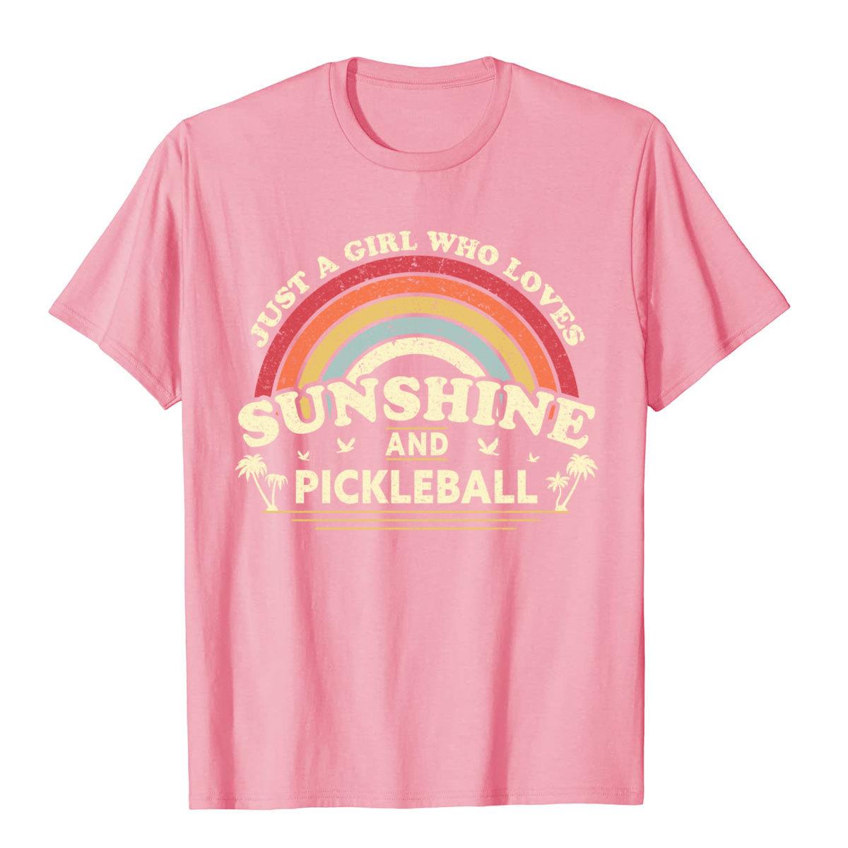 Girl who loves pickleball shirt