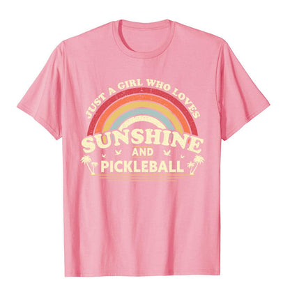 Girl who loves pickleball shirt