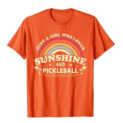 Girl who loves pickleball shirt