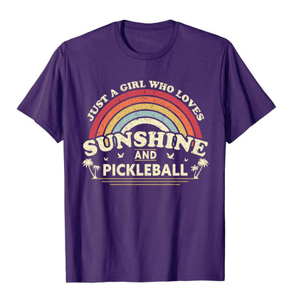 Girl who loves pickleball shirt