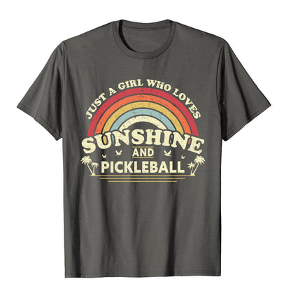 Girl who loves pickleball shirt