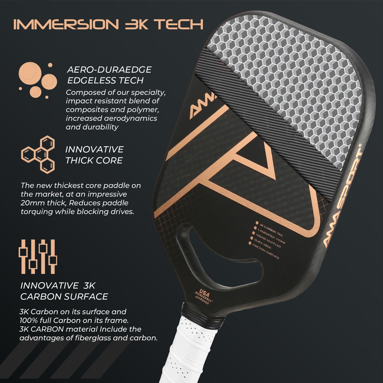 High-quality pickleball paddles designed for optimal performance and control. Choose from a variety of styles, materials, and weights to suit your playing style. Elevate your pickleball game with our top-notch paddle selection. Shop now at Platinum Pickleball!