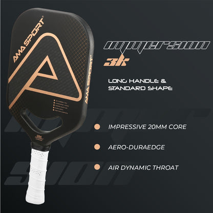 AMASPORT Fusion & Immersion Pickleball Paddle - Carbon Fiber Composite