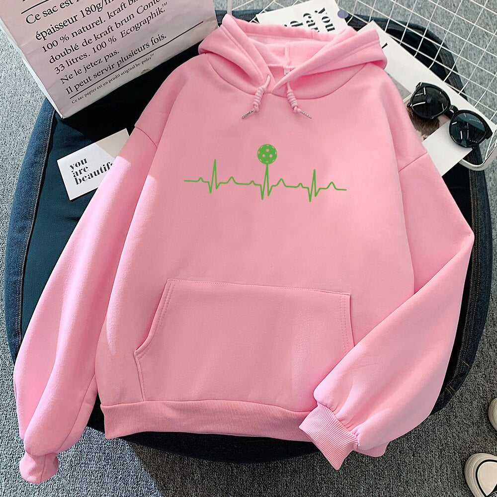 Pickleball Heartbeat Hoodie